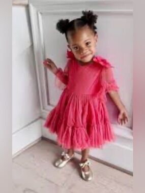 IVY CITY CO Serine Dress in Fuchsia - 12-18M
